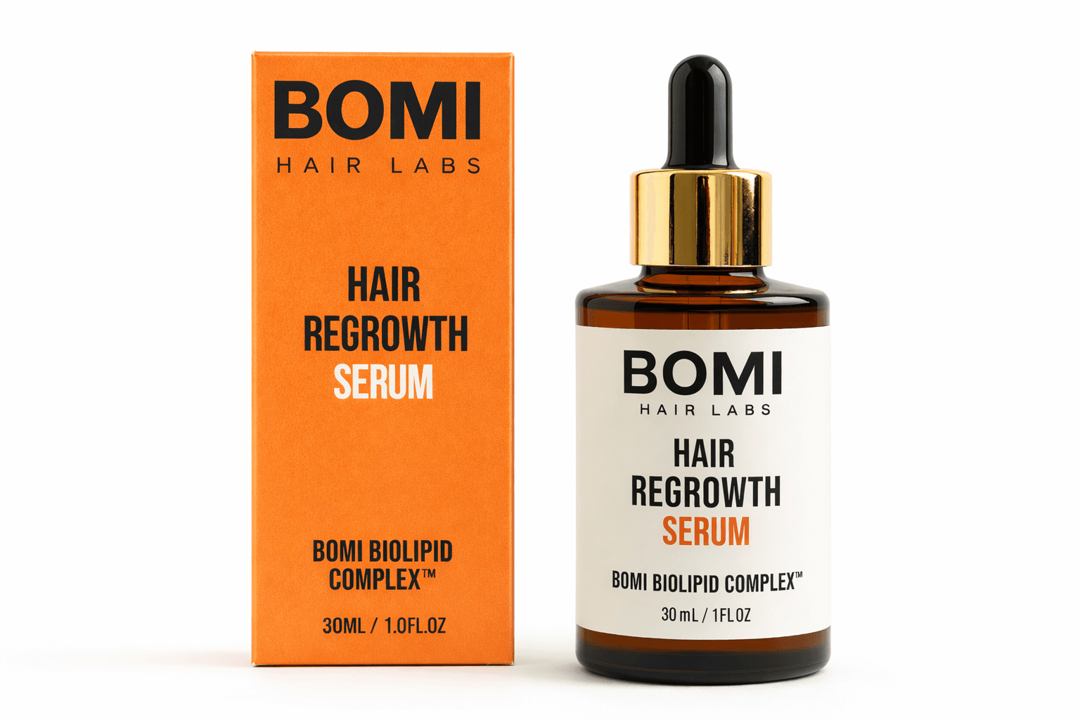 Bomi Hair Labs Serum - Product with Box